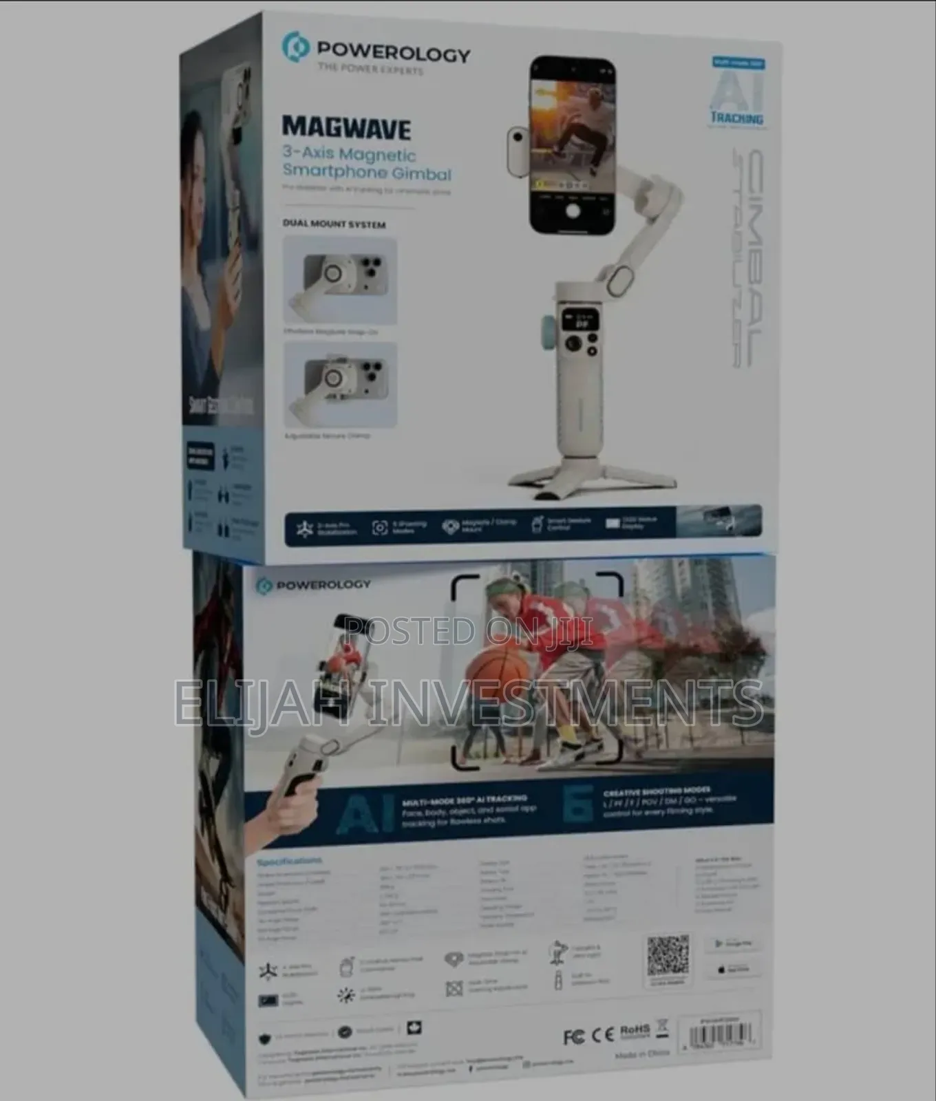 Powerology Magwave 3-Axis Magnetic Smartphone Gimbal