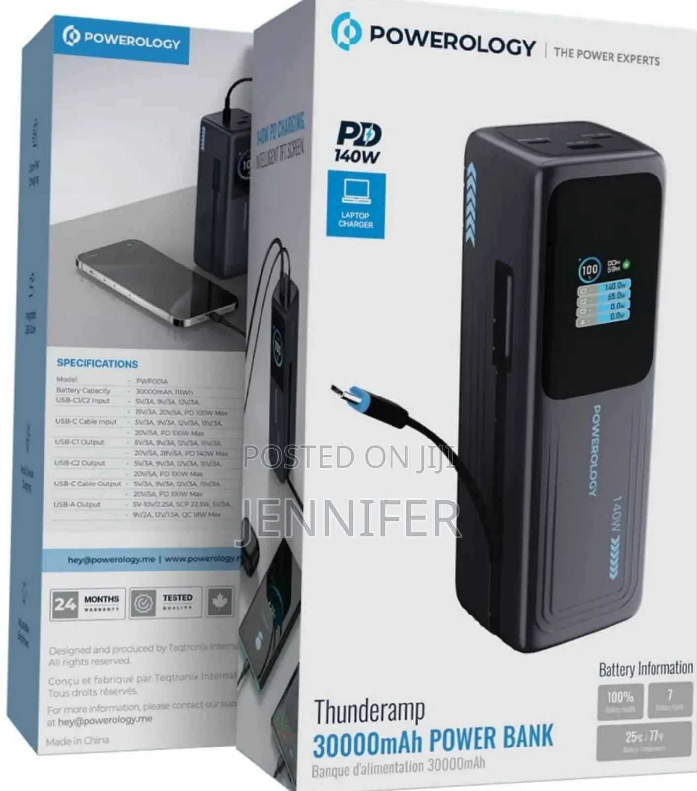 Powerology Thunderamp 30000mah Power Bank.
