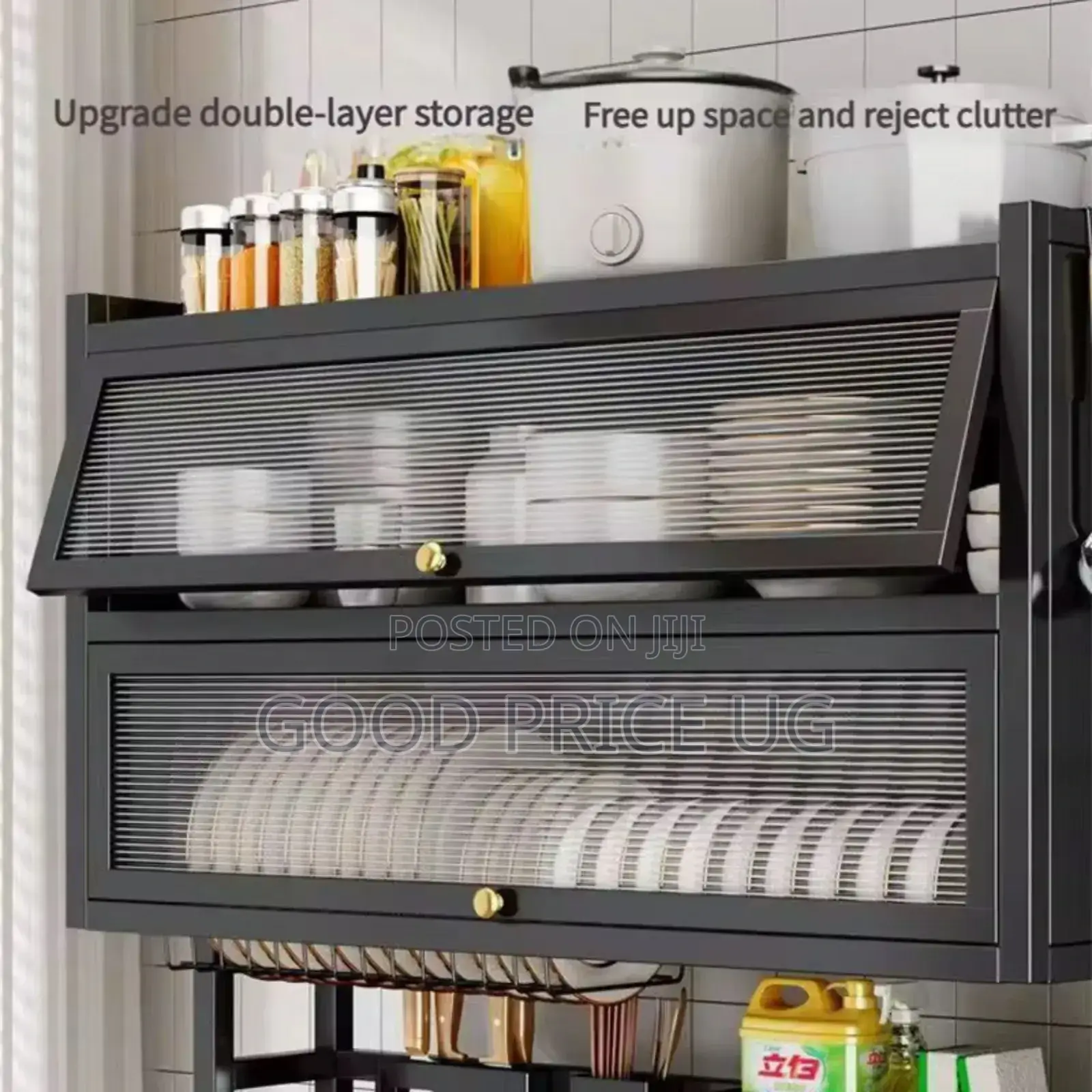 Over the Sink Double-Layer Kitchen Storage and Drying Rack
