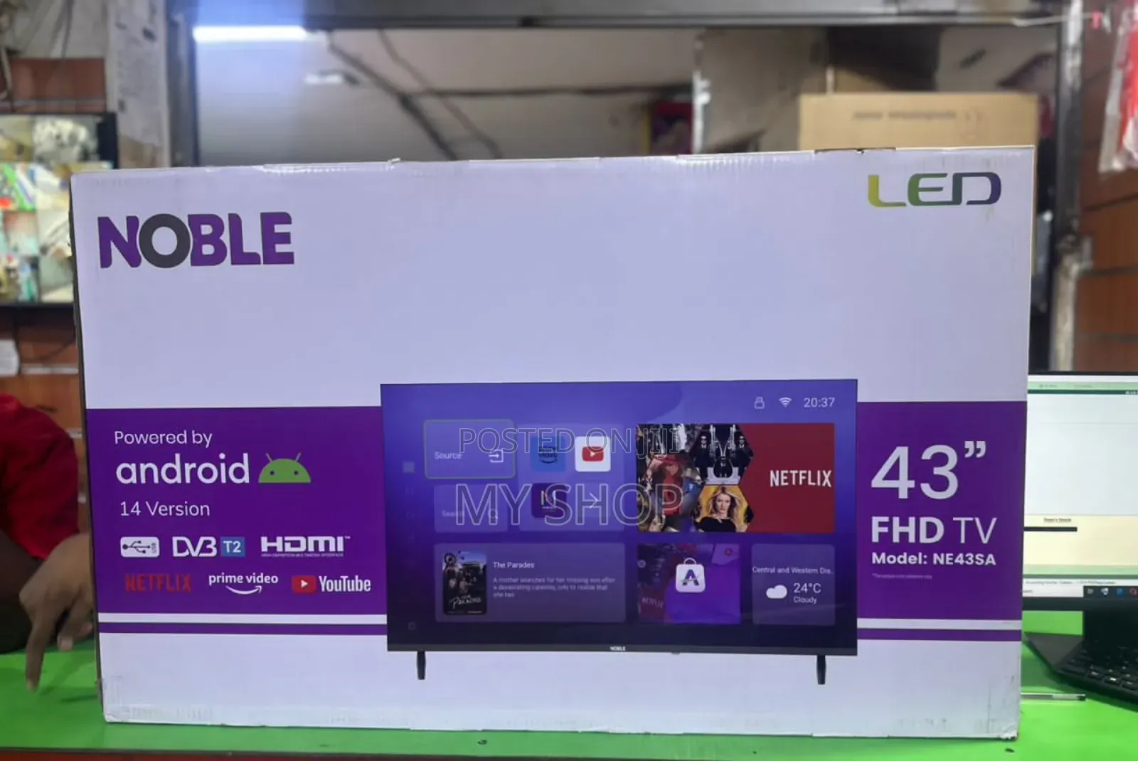 Noble 43-Inch Smart Tv N43; Android Full Hd Led Tv