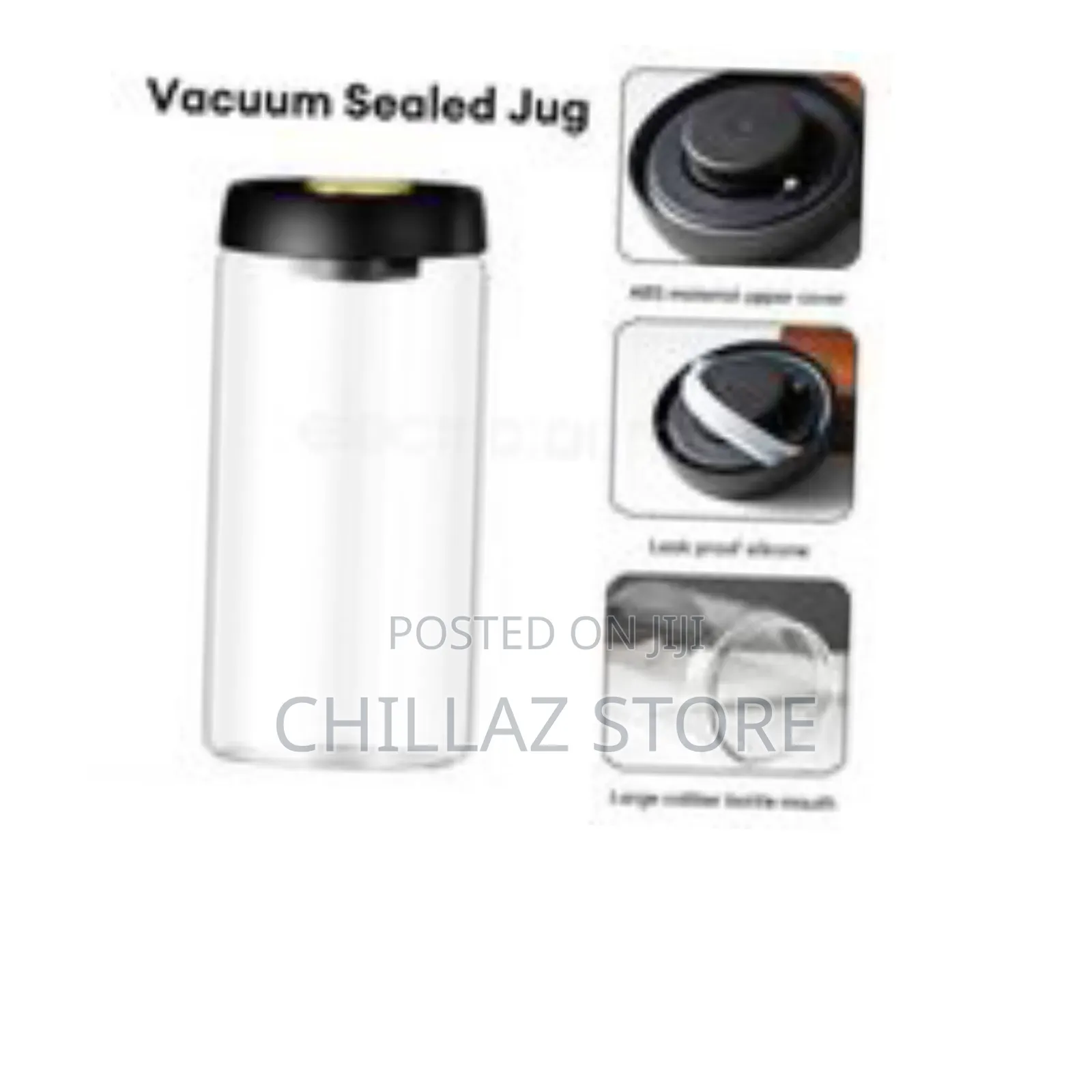2 PCS of 1200mls and 1800mls Glass Food Canisters.