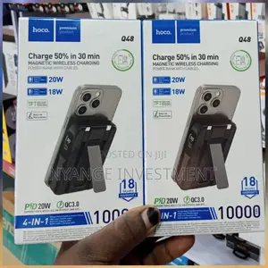 Hoco Magnetic Wireless Charging. Magnetic Power Bank.