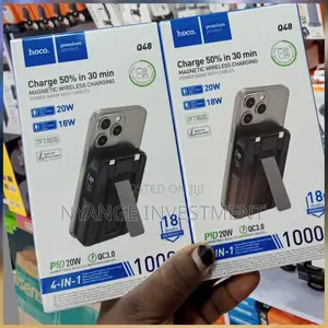 Hoco Magnetic Wireless Charging. Magnetic Power Bank.
