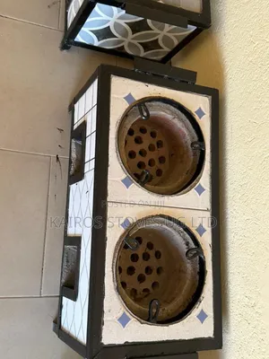 Modern Moveable Two Burner Charcoal Stove