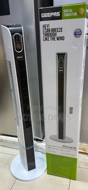 Geepas Digital Portable Tower Fan | Gf21167n