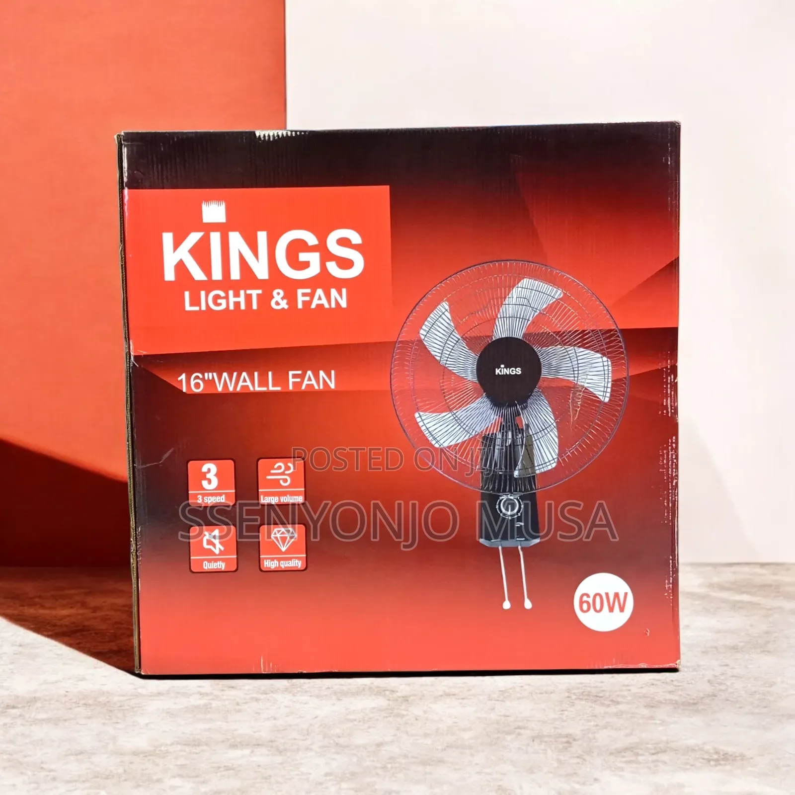 Kings 16′′ Wall Fan – Kwf40-807