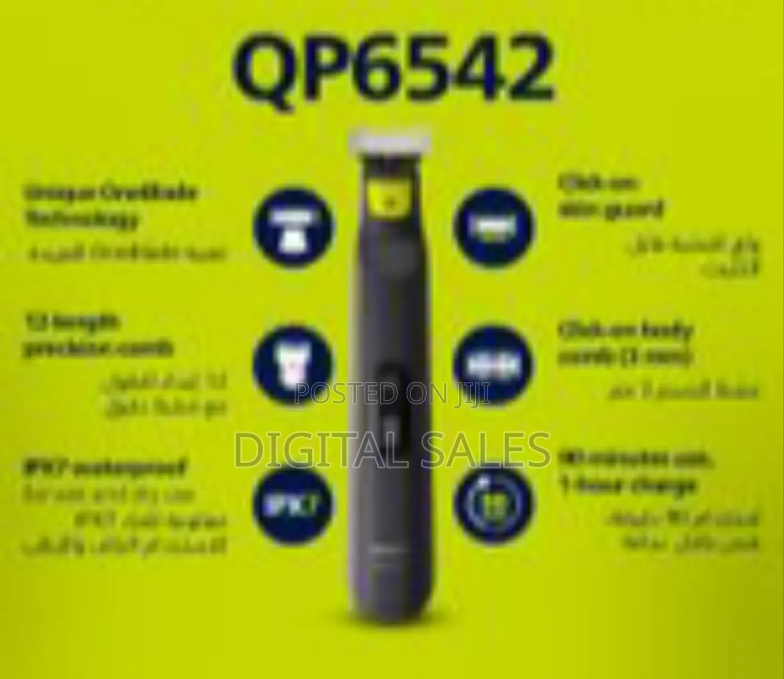 Philips Oneblade Pro Face + Body Qp6542/10, Hybrid Trimmer and Shaver
