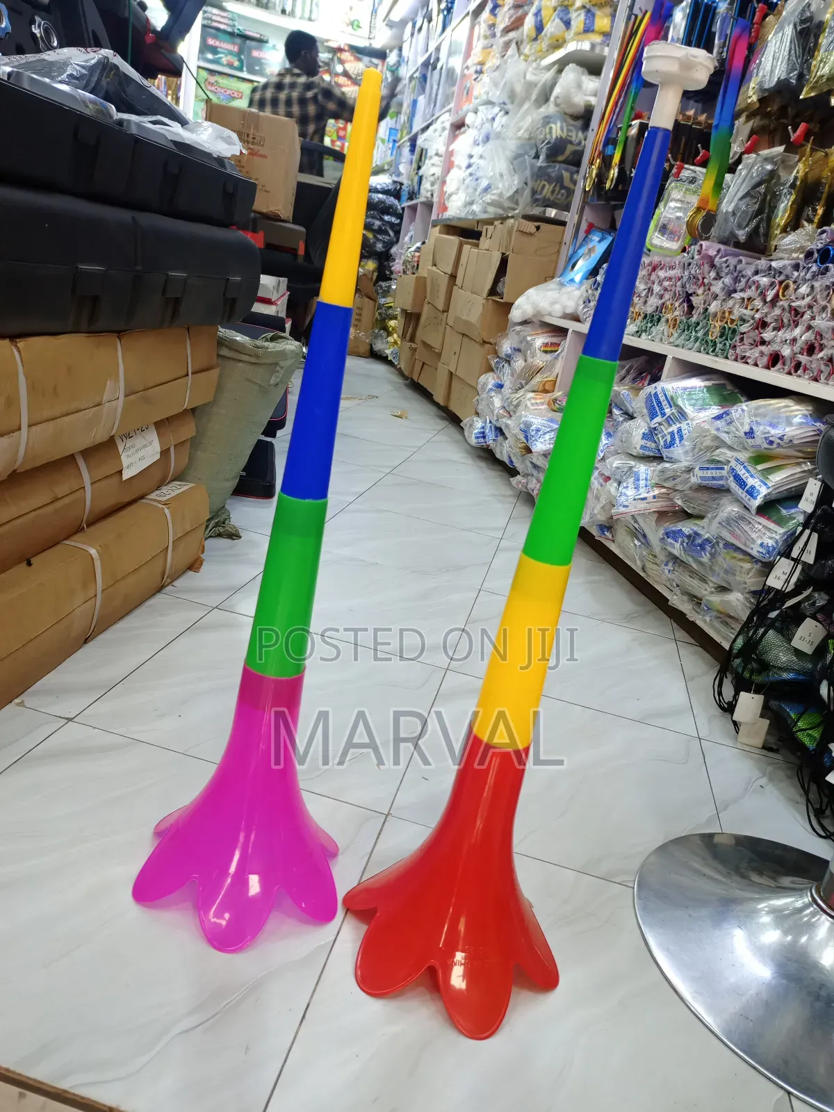 Multi-Colored Plastic Vuvuzela Stadium Horns.