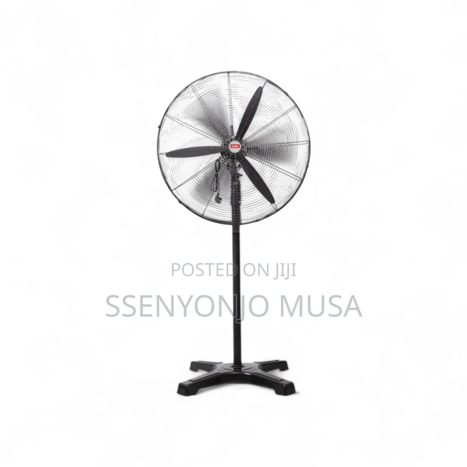 26′′ Industrial Heavy-Duty Stand Fan With Copper Motor – Black