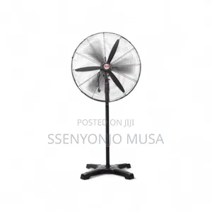 26′′ Industrial Heavy-Duty Stand Fan With Copper Motor – Black