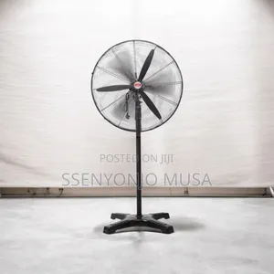 26′′ Industrial Heavy-Duty Stand Fan With Copper Motor – Black