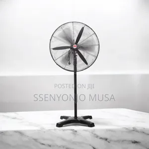 26′′ Industrial Heavy-Duty Stand Fan With Copper Motor – Black