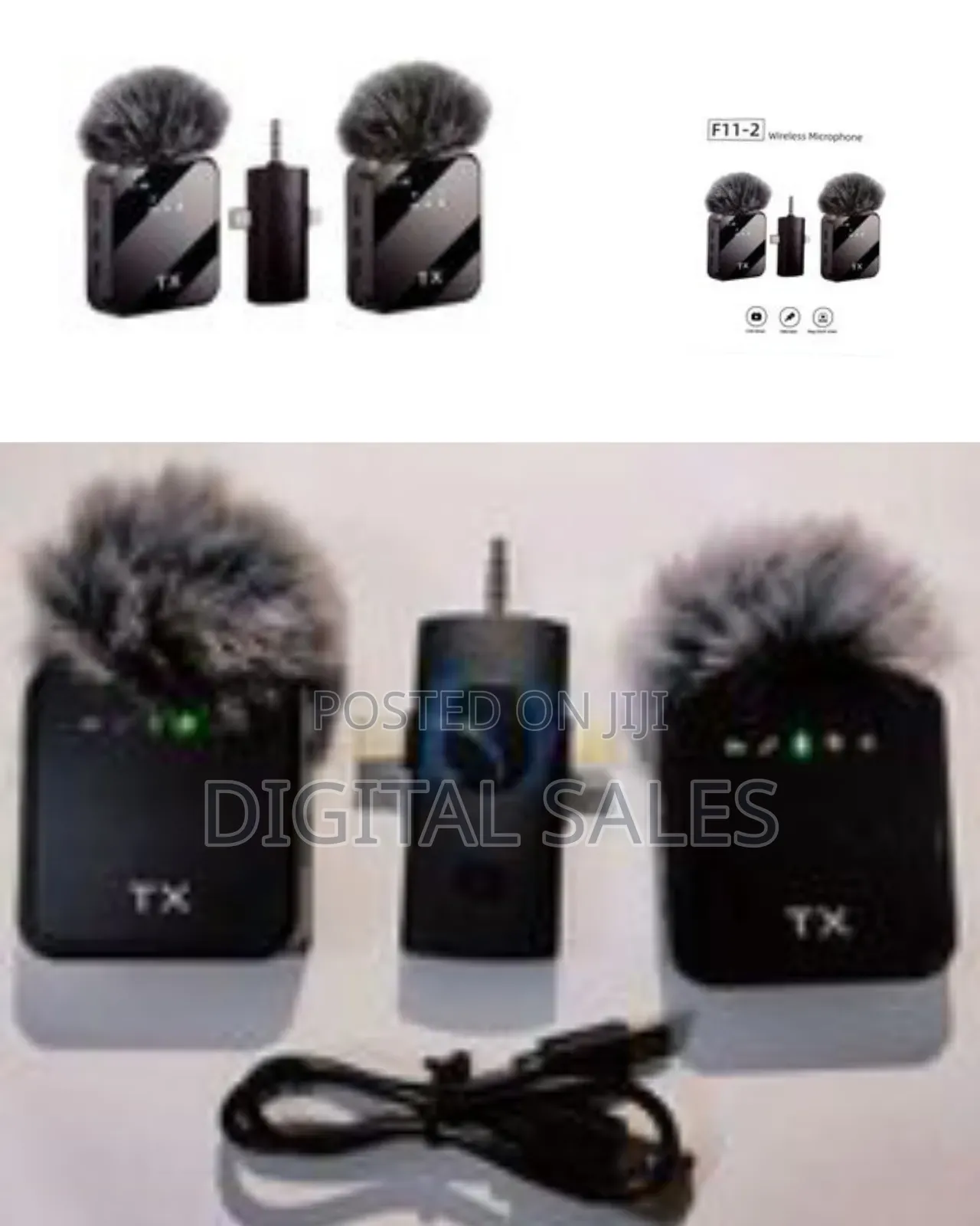 Wireless Lavalier Microphone,3 in 1 Wireless Mic for iPhone/Androi