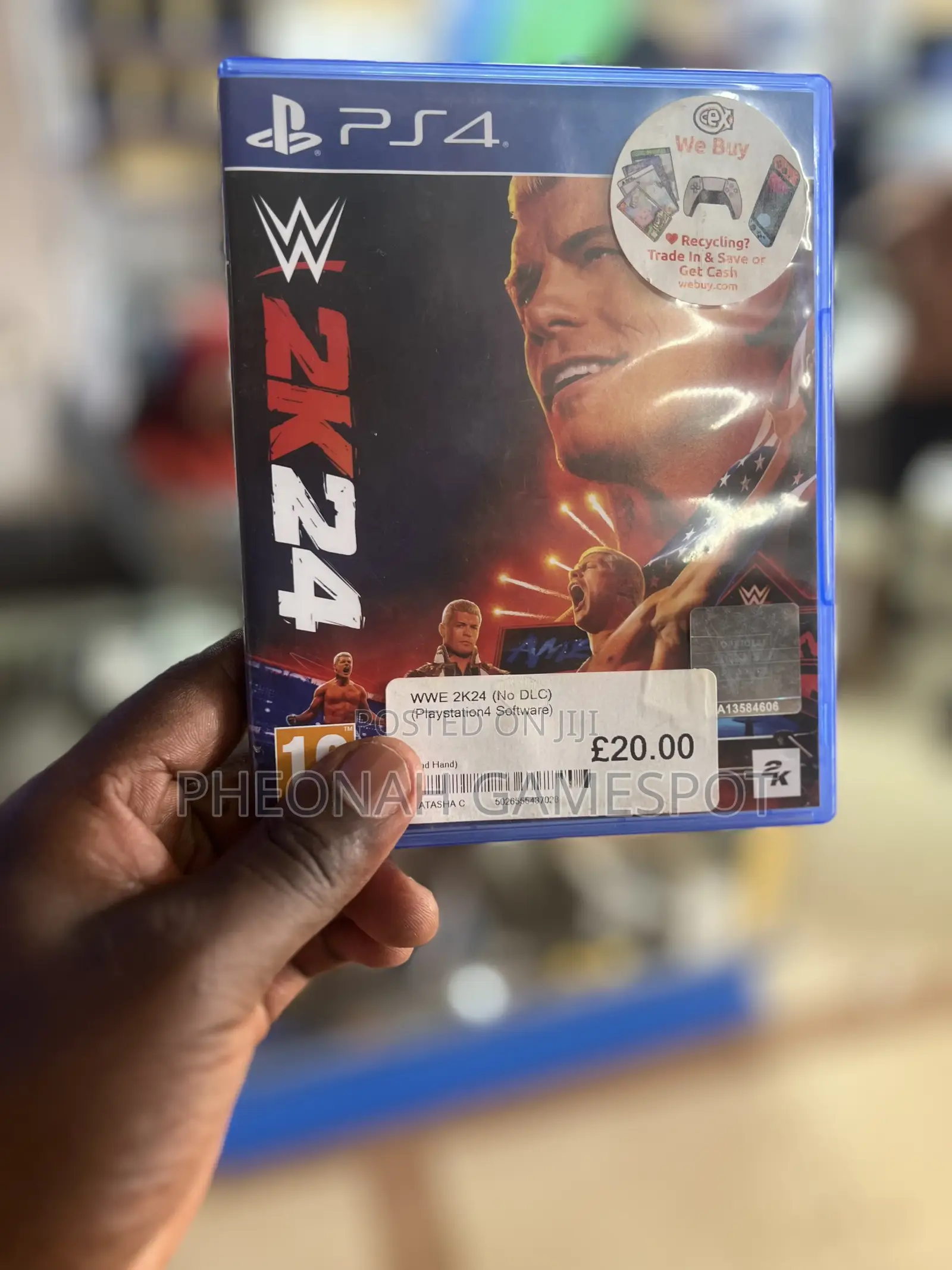Wwe 2k24 Game Cd for Ps4 – Become a Champion From Your Sofa