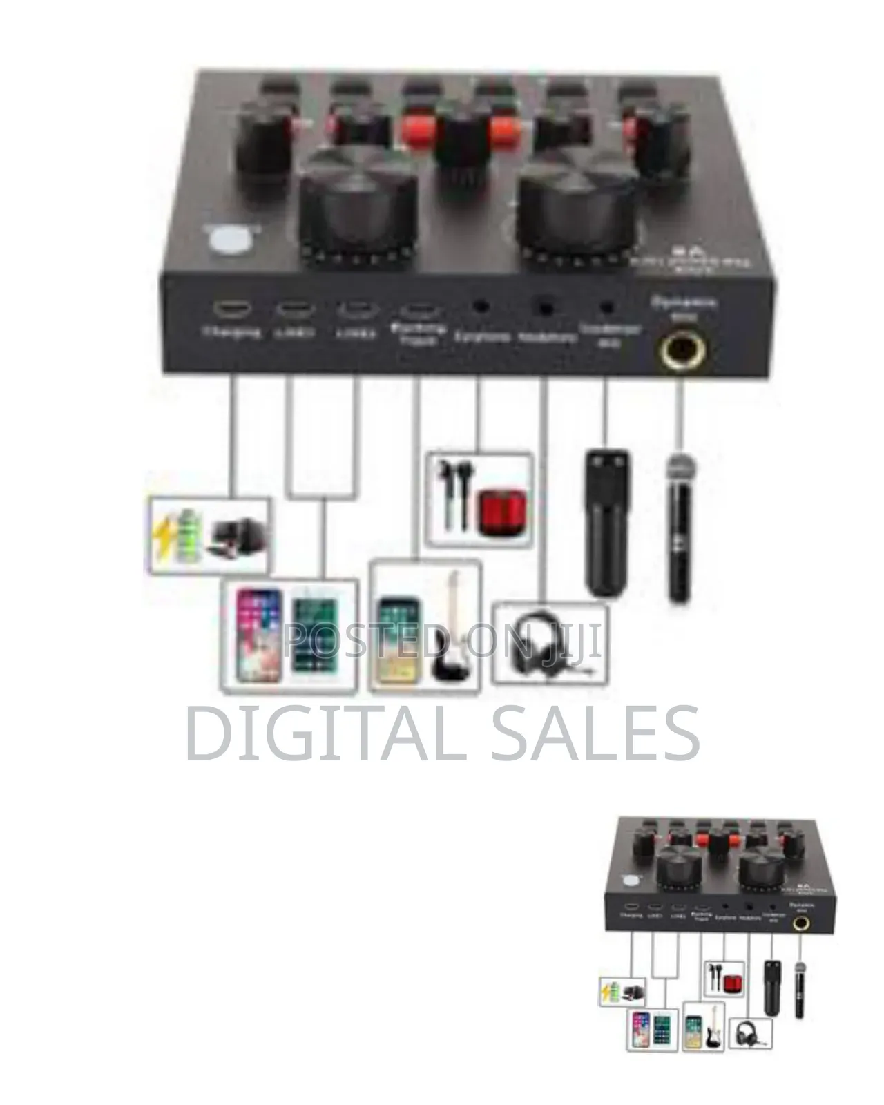 Sound Card V8 Podcast Equipment Bundle, With Bm800 Podcast Microp