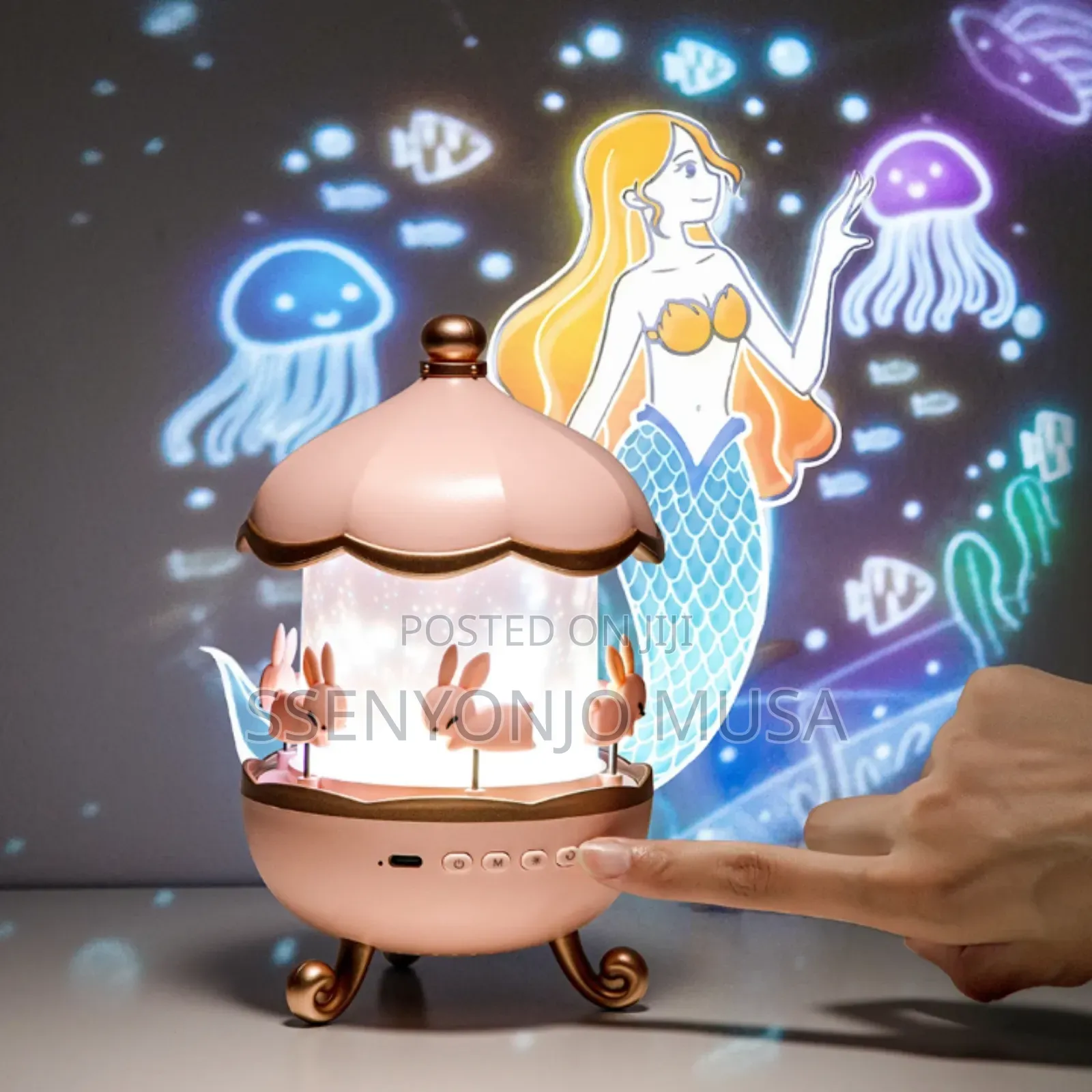 Sky Projector Night Light For Kids – 360° Rotating Lamp, Rechargeable