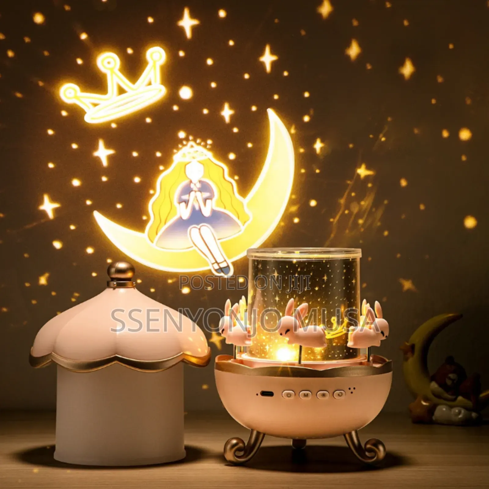 Sky Projector Night Light For Kids – 360° Rotating Lamp, Rechargeable
