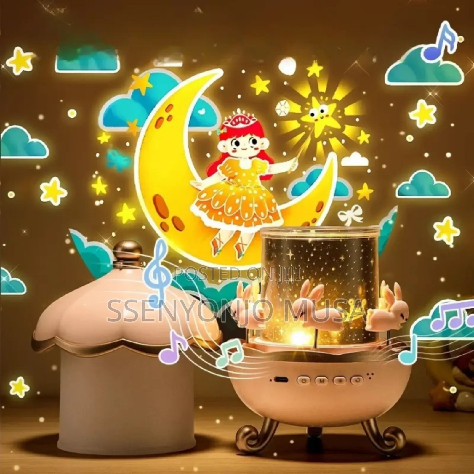 Sky Projector Night Light For Kids – 360° Rotating Lamp, Rechargeable