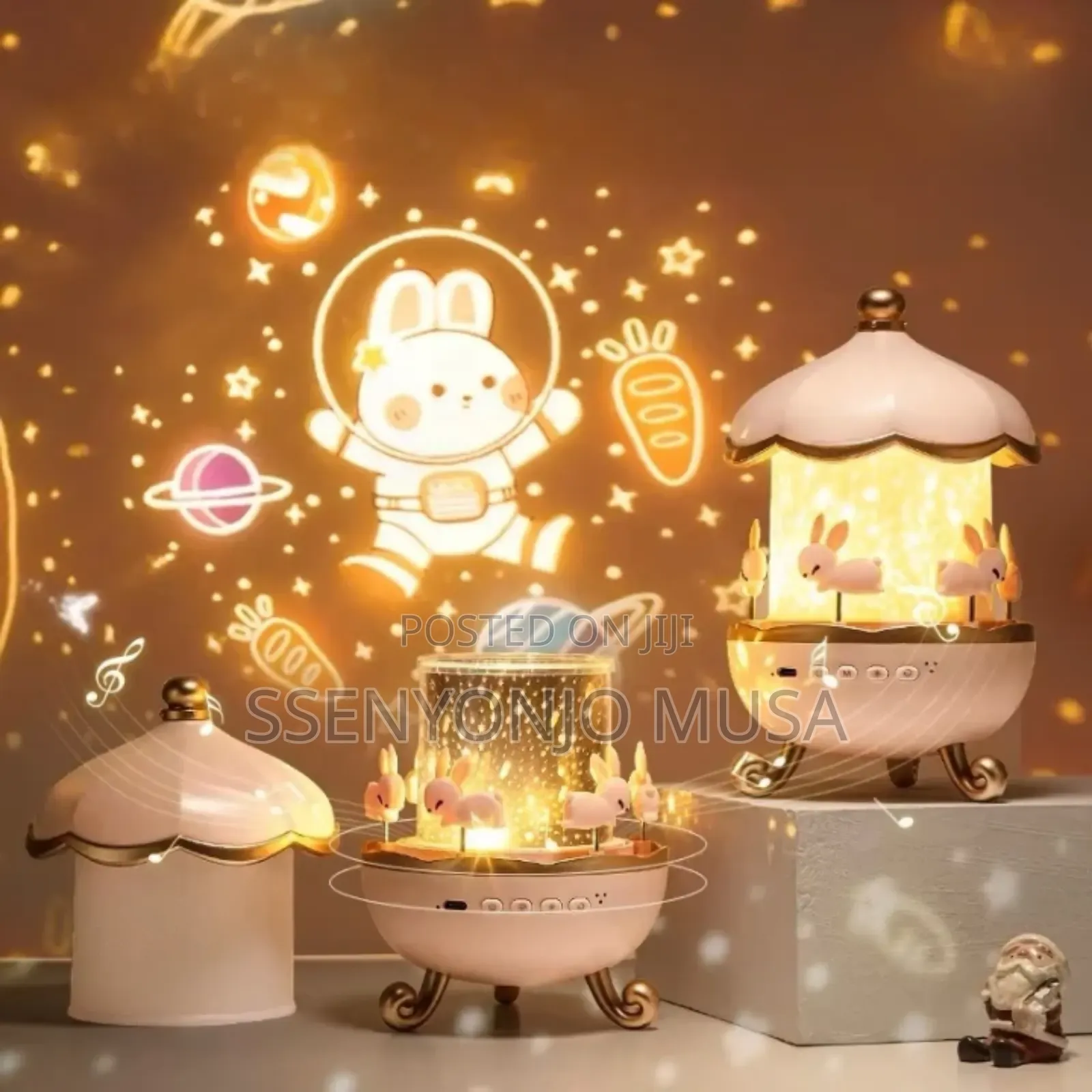 Sky Projector Night Light For Kids – 360° Rotating Lamp, Rechargeable
