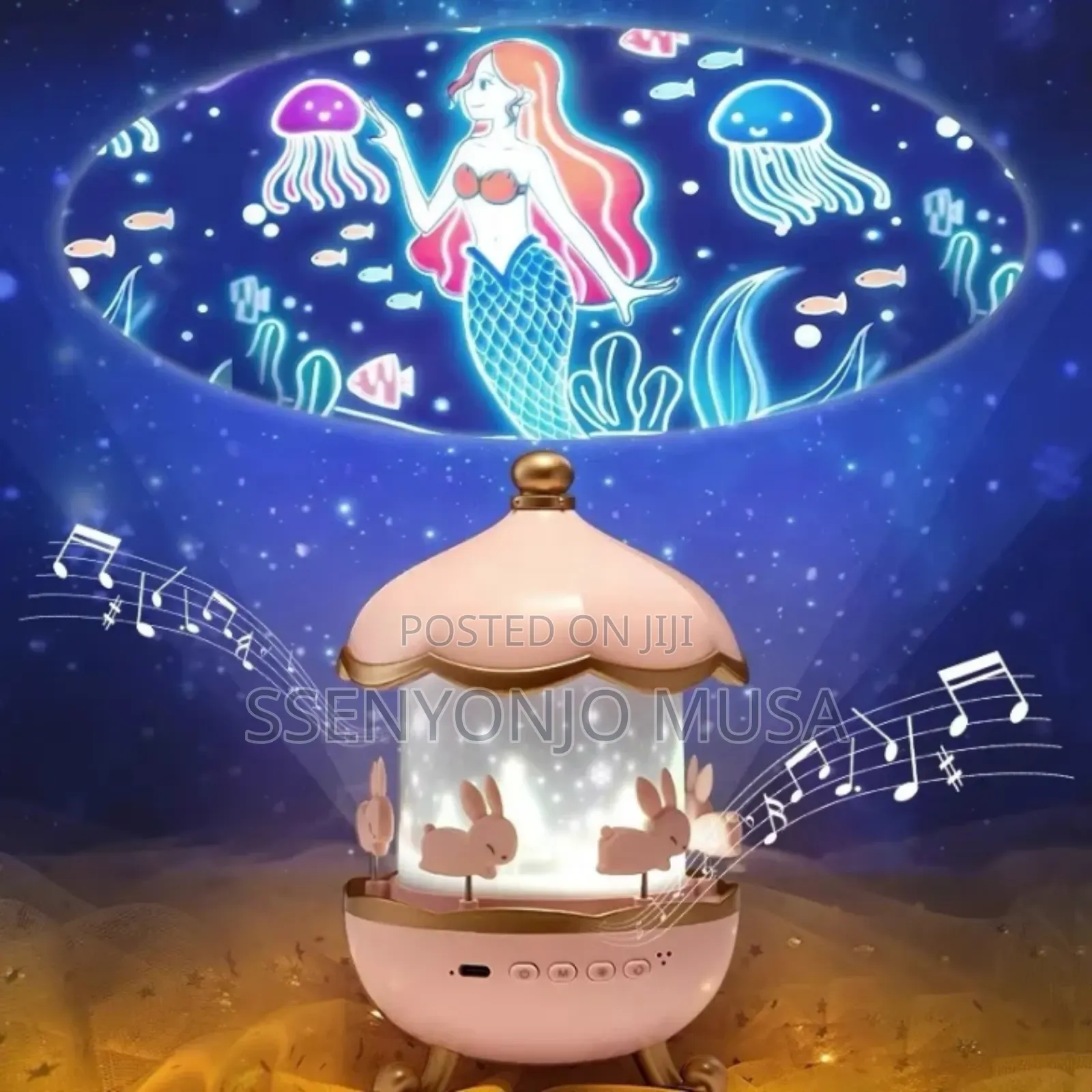Sky Projector Night Light For Kids – 360° Rotating Lamp, Rechargeable