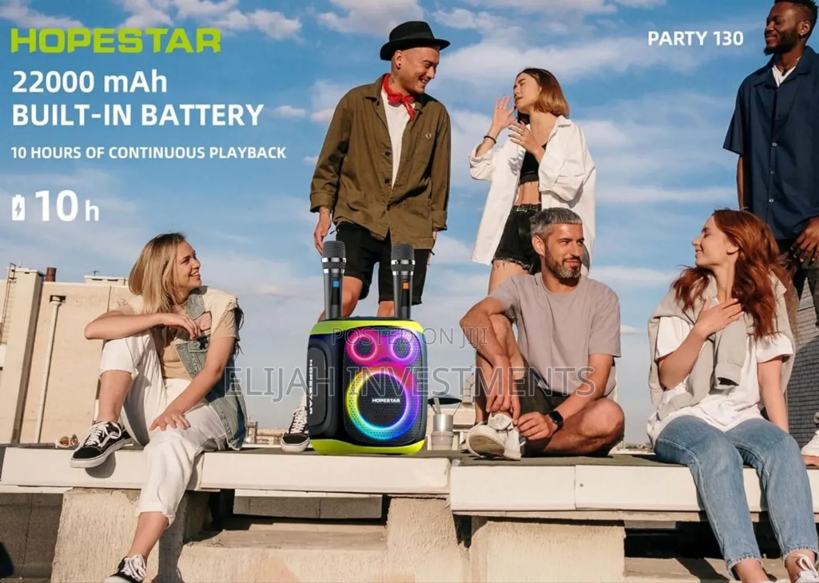 Hopestar Ultimate Heavy-Duty Bluetooth Speaker With 2 Microphones