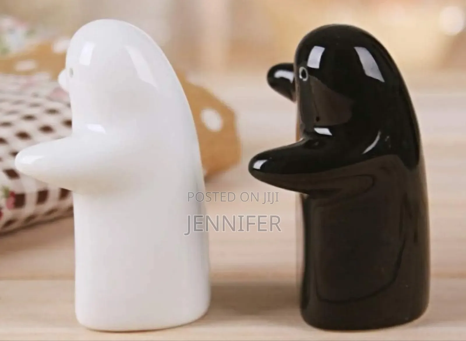 Ceramic Couple Hug Salt and Pepper Shakers