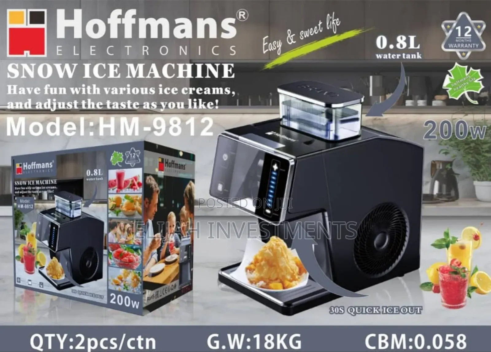 Hoffmans Snowflake Ice Machine