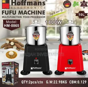 10litres Hoffmans Fufu Machine (Model: Hm-8865)