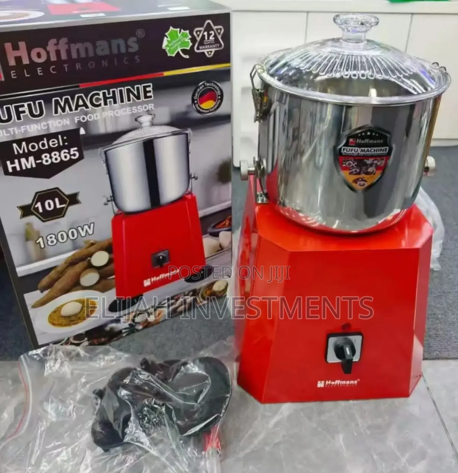 10litres Hoffmans Fufu Machine (Model: Hm-8865)