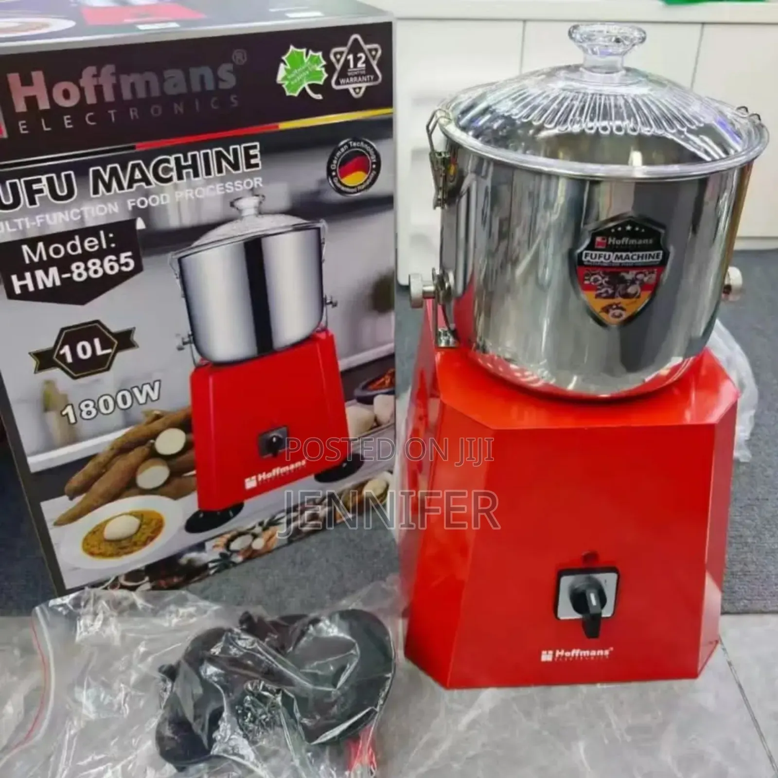 10litres Hoffmans Fufu Machine (Model: Hm-8865)