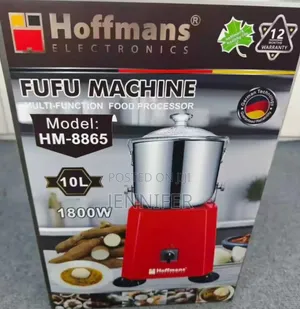 10litres Hoffmans Fufu Machine (Model: Hm-8865)