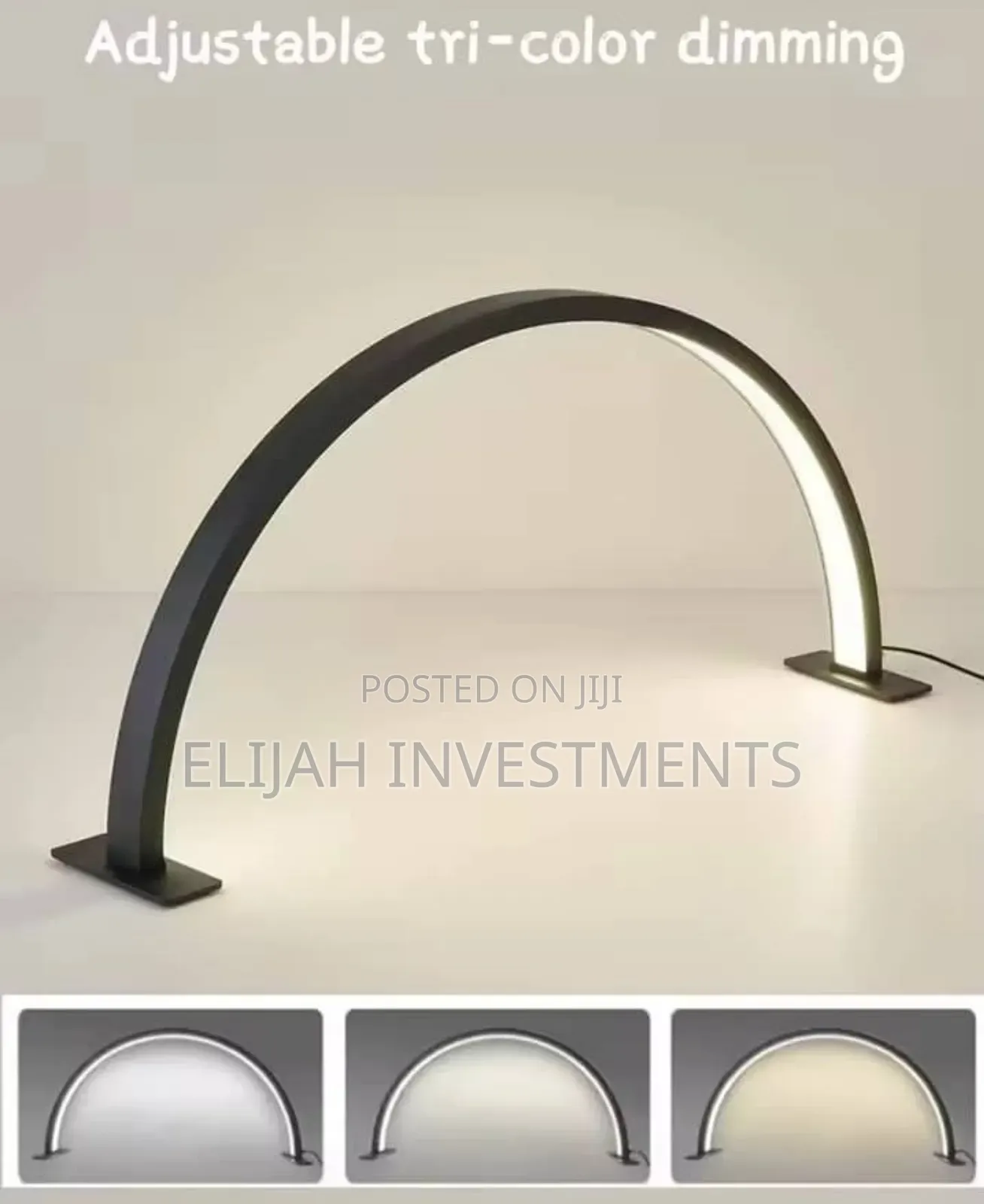 U-Shaped Half-Moon Beauty Salon Desk Lamp