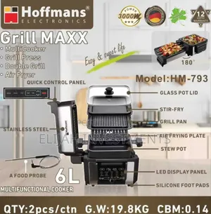 Hoffmans Grill Maxx (Model: Hm-793) Multifunctional Cooker.