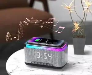 Multifunction Bluetooth Speaker Alarm Clock Wireless Charger