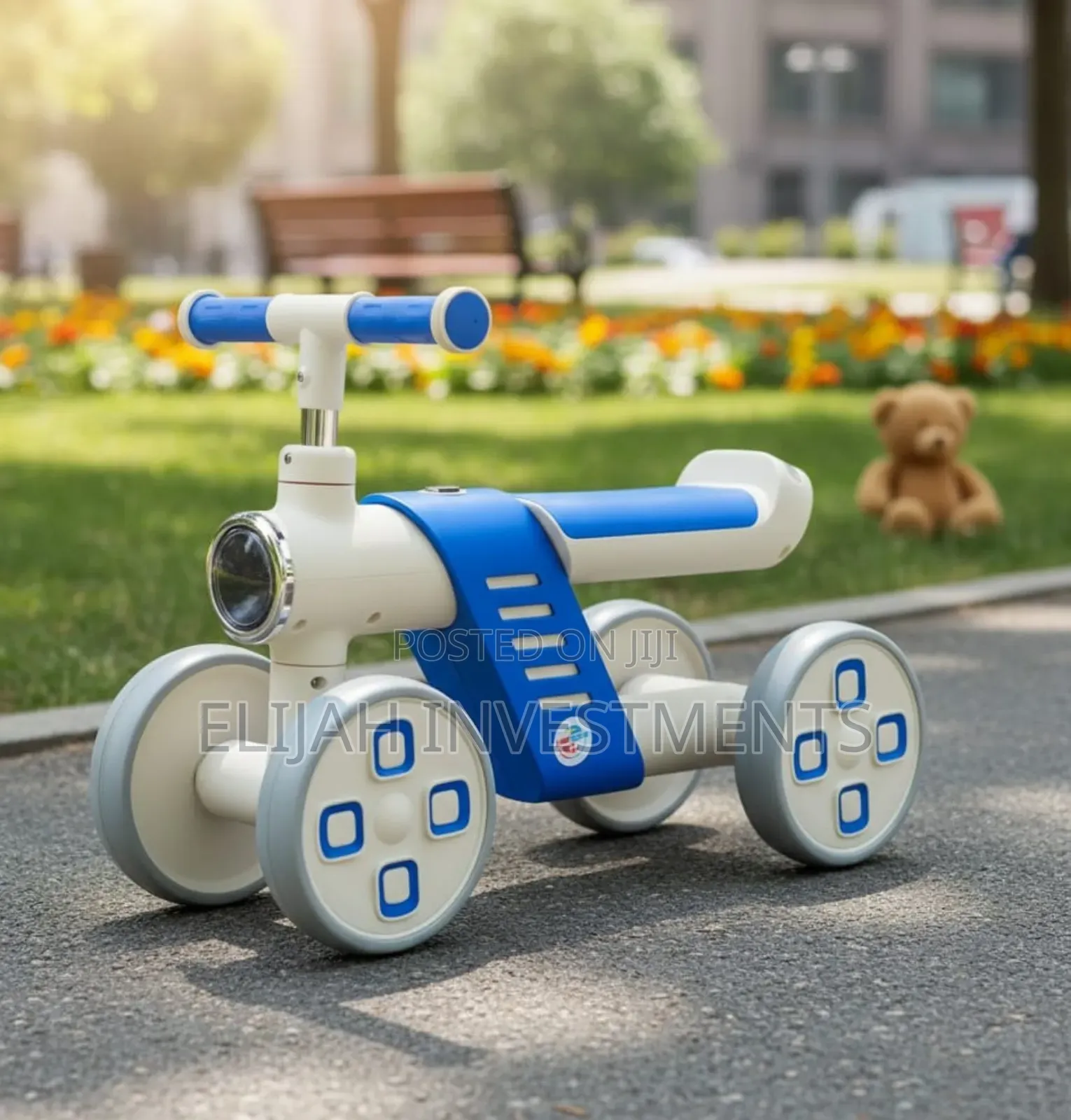 Toddlers' Four-Wheel Balance Bike