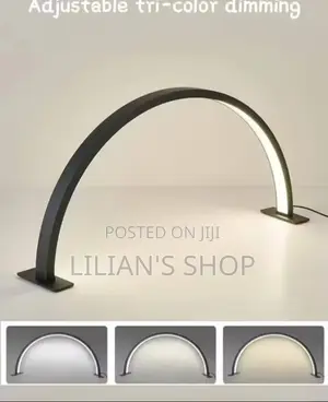 U-Shaped Half-Moon Beauty Salon Desk Lamp