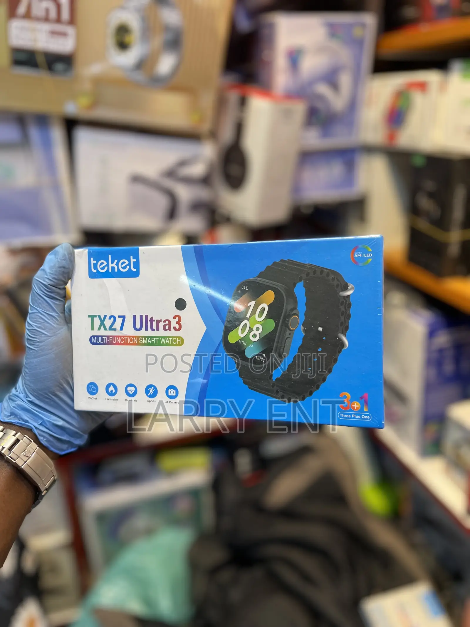 Ultra 3 Smartwatch – Comes With 3 Straps, Waterproof High Battery