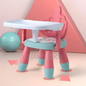 Portable, Low Baby Feeding Chair With A Detachable Tray