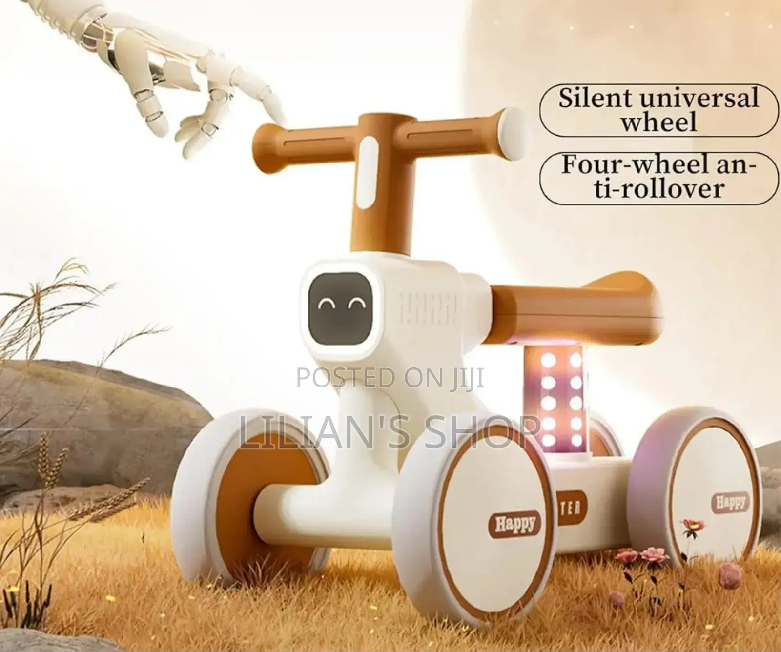 Led Baby Balance Bike With Music