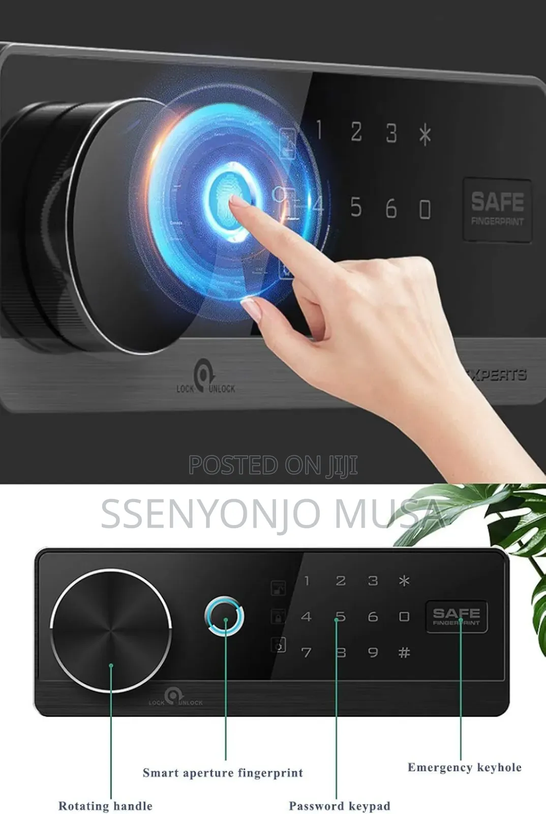 Electronic Fingerprint Fireproof Safe Box – Biometric Home Office.