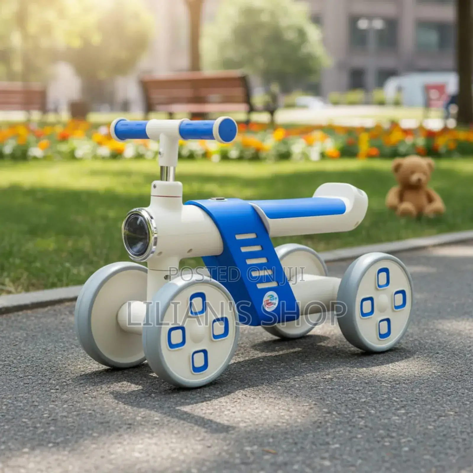 Toddlers' Four-Wheel Balance Bike