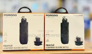 Porodo Lifestyle Fold-Flat Leakproof Silicone Bottle