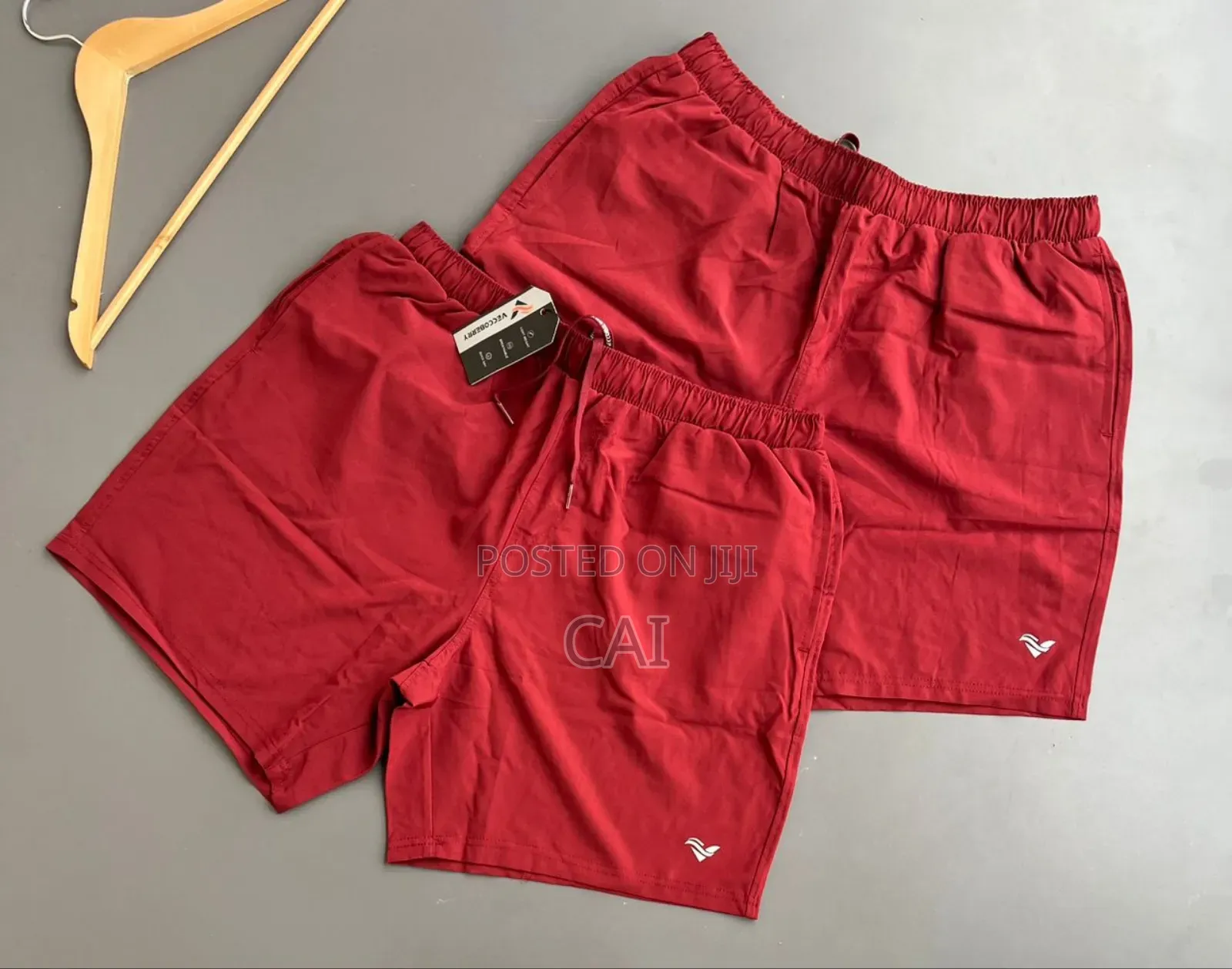 Swim Shorts. Red, Grey, Blue