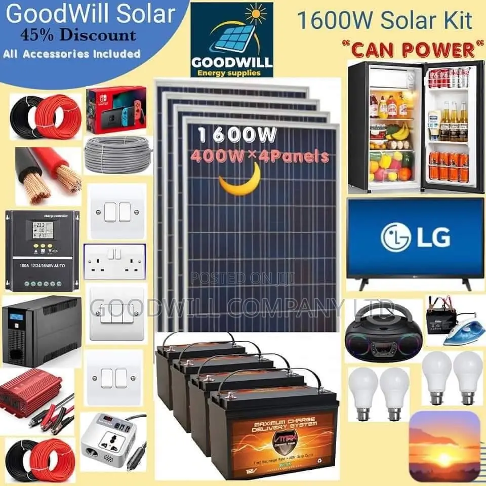 1600w Power Nation Solar System Full Kit