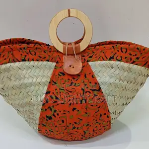 Kikapu Basket Decorated With Ankara.