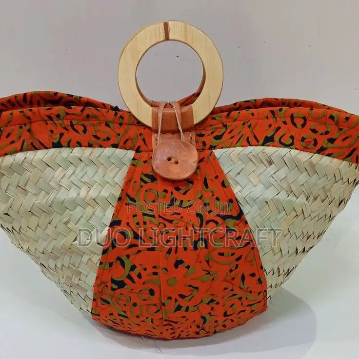 Kikapu Basket Decorated With Ankara.