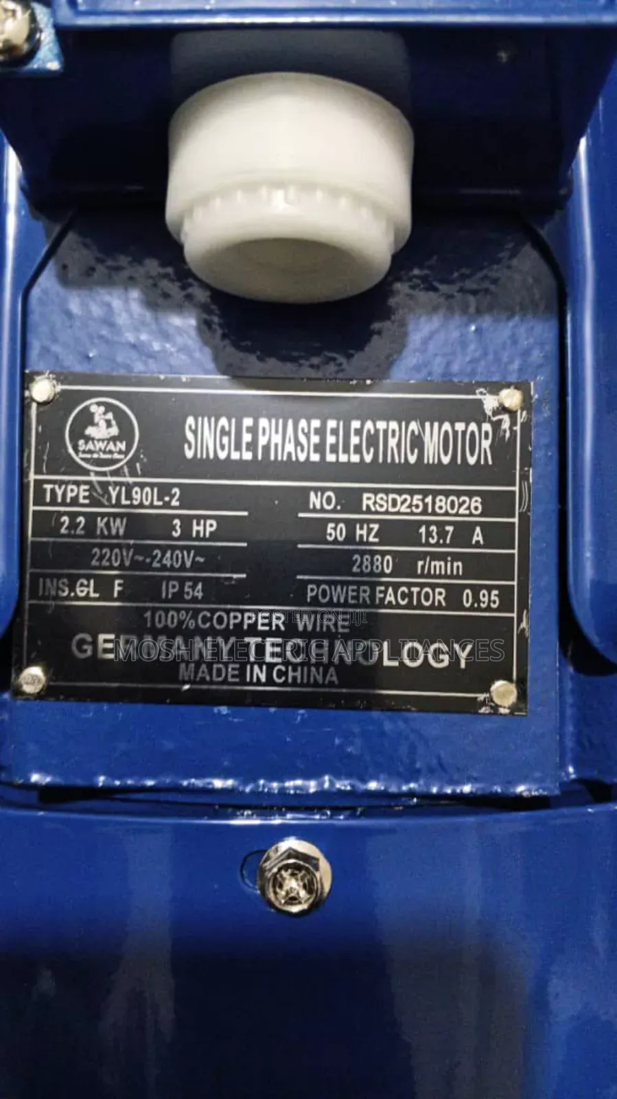 3hp/2.2kw Electric Motor 2880rpm Three Phase Motor