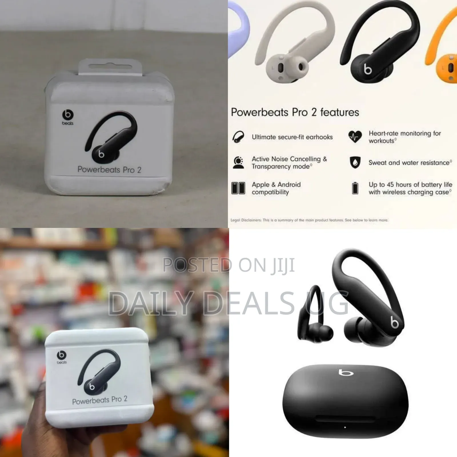 Beats Powerbeats Pro 2 Wireless Bluetooth Sports Earbuds - Black