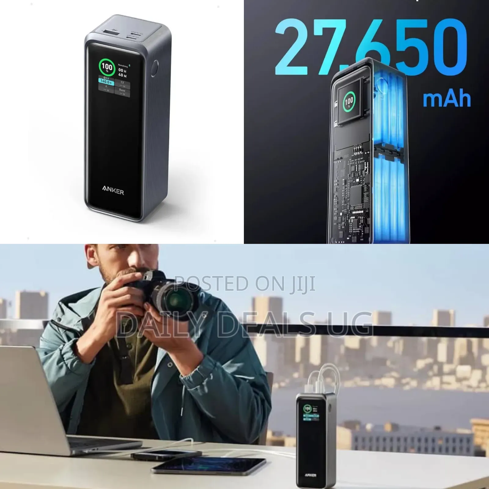 Anker Prime Power Bank, 27,650mah 3-Port 250w Portable Charger
