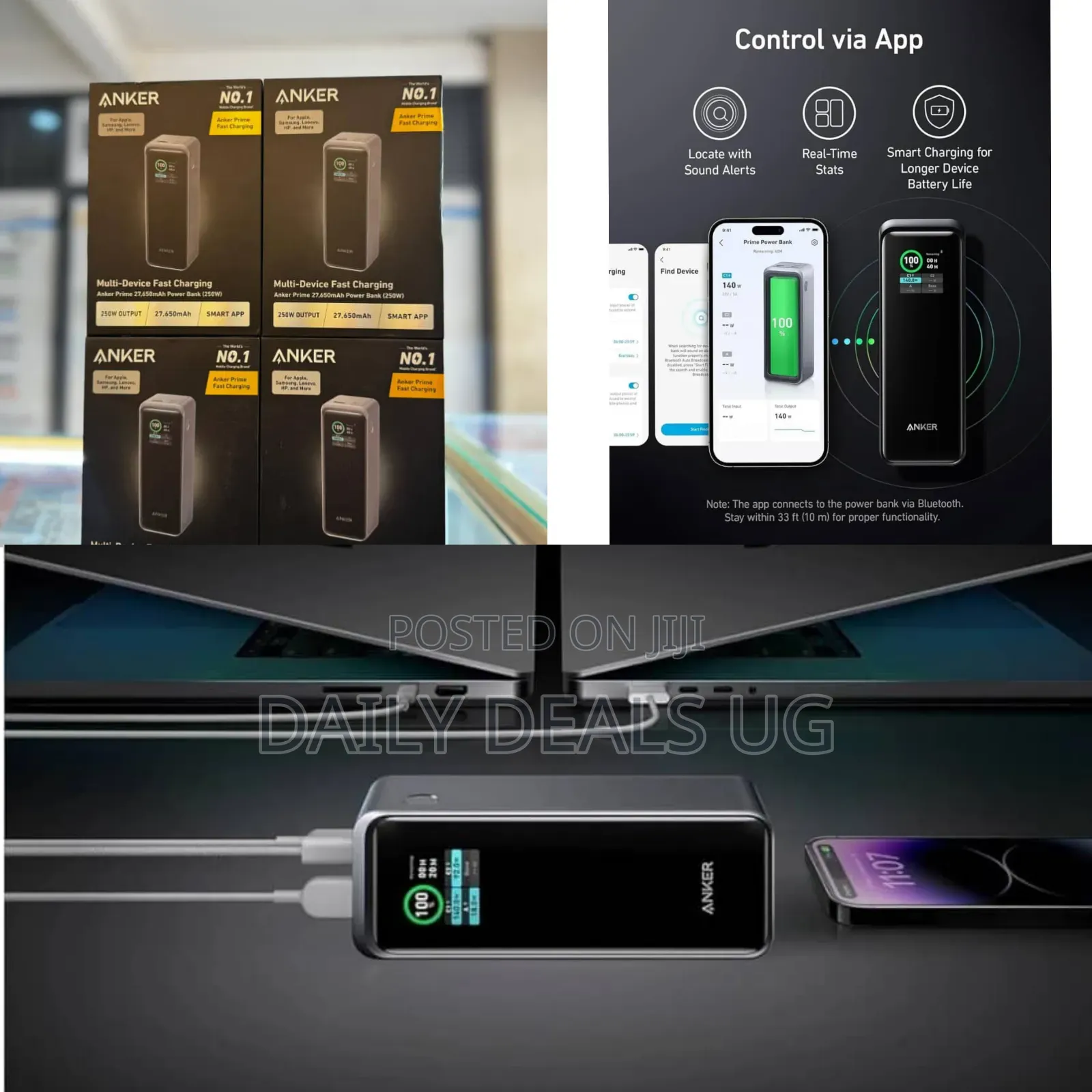 Anker Prime Power Bank, 27,650mah 3-Port 250w Portable Charger